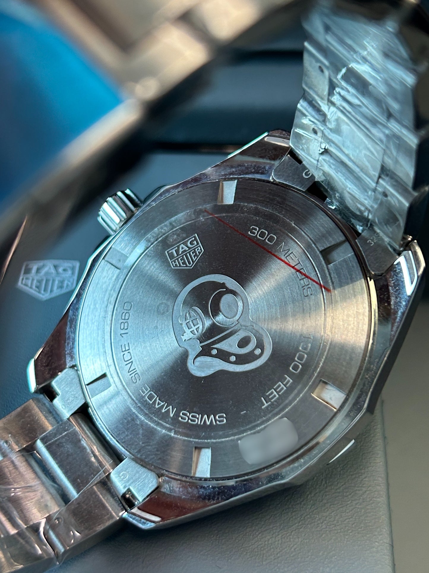 Tag Heuer Aquaracer Quartz Date (Red Bezel) - Grey Market