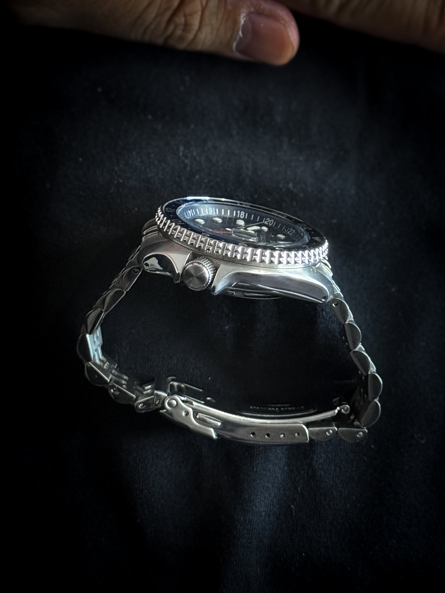 Seiko 5 GMT “Batman”, SSK003K1 Full Set - Full Set - Grey Market
