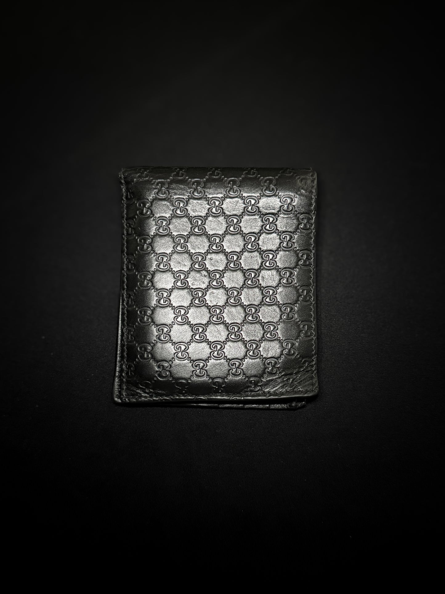 Gucci Bifold Wallet MicroGuccissima Black - Condition 6/10 - Grey Market