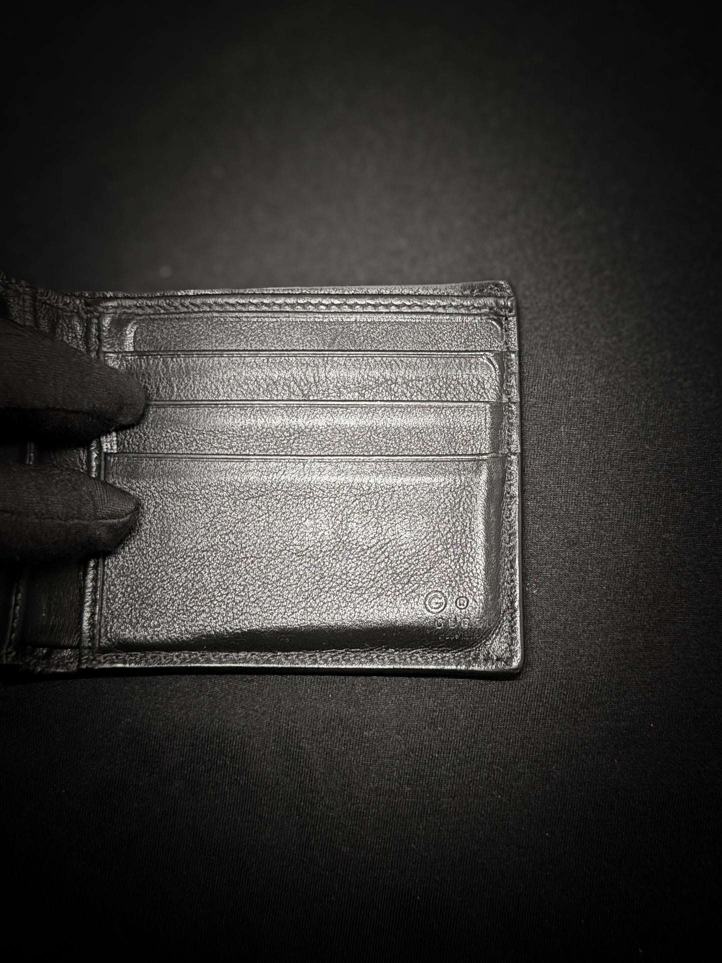 Gucci Bifold Wallet MicroGuccissima Black - Condition 6/10 - Grey Market