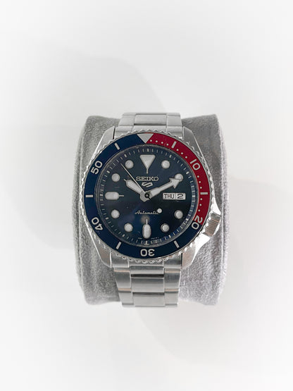 Seiko 5 Sports "Pepsi" – Model: SRPD53K1 – Full Set (Like New Condition, Dated April 2024) - Grey Market