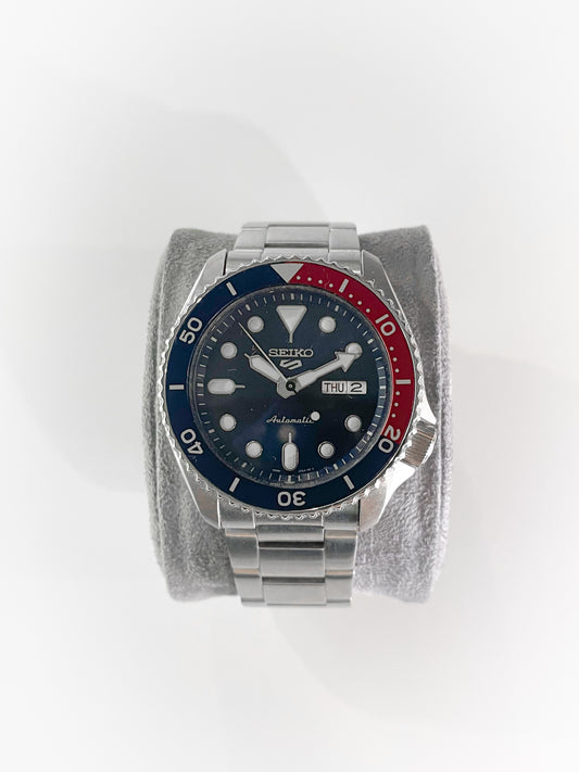 Seiko 5 Sports "Pepsi" – Model: SRPD53K1 – Full Set (Like New Condition, Dated April 2024) - Grey Market