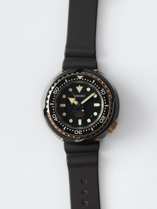 Seiko Marine Master Tuna “Emperor” Rose Gold S8DX:014 – Bold. Iconic. Uncompromising.