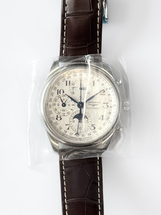 Longines Master Collection Chronograph Moonphase 42mm – Elegant Complexity in Motion