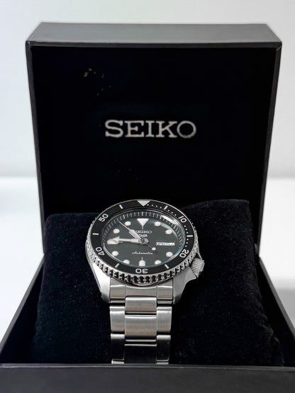 Seiko 5 Sports SRPD55K1 - Black Dial - Missing Warranty Card - Grey Market